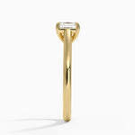 2mm Provence Solitaire Ring Yellow Gold 18k Asscher Engagement Ring