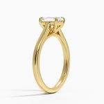 2mm Provence Solitaire Ring Yellow Gold 18k Emerald Engagement Ring