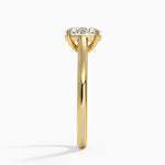 2mm Provence Solitaire Ring Yellow Gold 18k Oval Engagement Ring