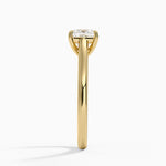 2mm Provence Solitaire Ring Yellow Gold 18k Princess Engagement Ring