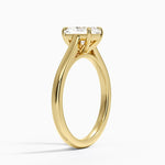 2mm Provence Solitaire Ring Yellow Gold 18k Radiant Engagement Ring