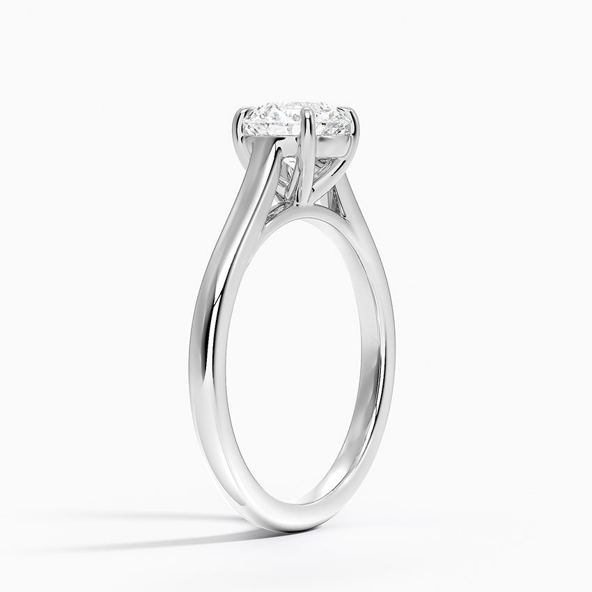 2mm Provence Solitaire Ring Platinum Round Engagement Ring