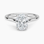 2mm Provence Solitaire Ring Platinum Oval Engagement Ring