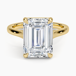 2mm Provence Solitaire Ring Yellow Gold 18k Emerald Engagement Ring