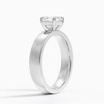 Peyton 4mm Solitaire Ring Platinum Asscher Engagement Ring
