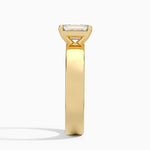 Peyton 4mm Solitaire Ring Yellow Gold 18k Emerald Engagement Ring