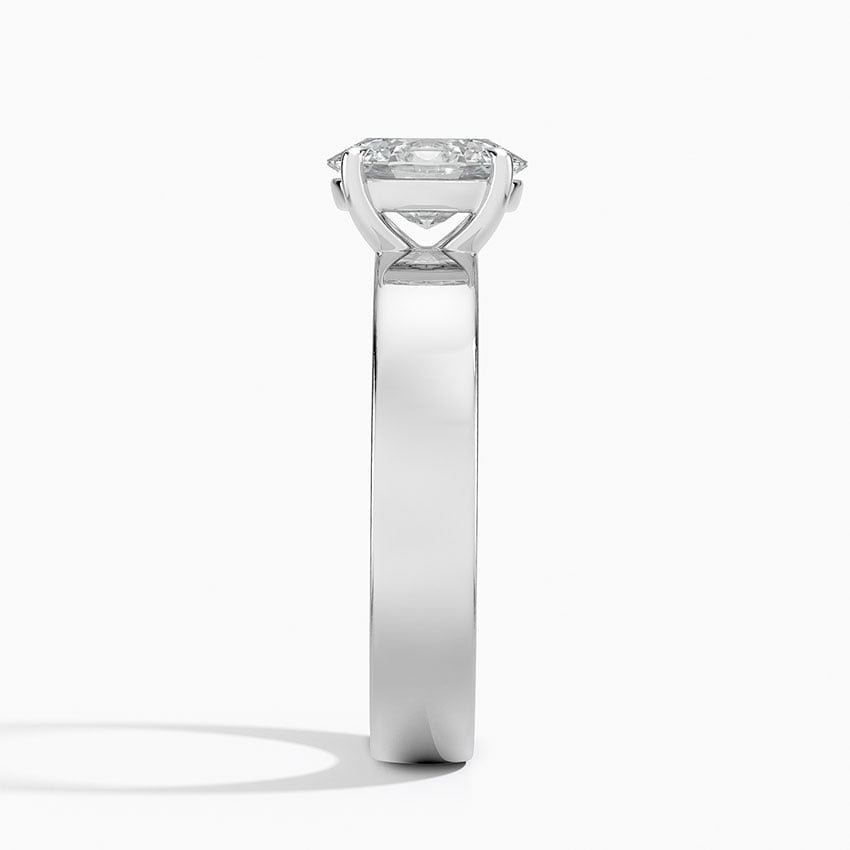 Peyton 4mm Solitaire Ring Platinum Oval Engagement Ring