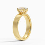 Peyton 4mm Solitaire Ring Yellow Gold 18k Oval Engagement Ring