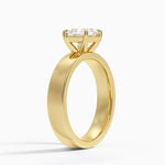 Peyton 4mm Solitaire Ring Yellow Gold 18k Princess Engagement Ring