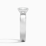 Peyton 4mm Solitaire Ring Platinum Radiant Engagement Ring