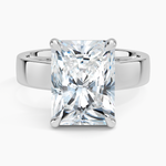 Peyton 4mm Solitaire Ring Platinum Radiant Engagement Ring