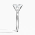 Classic Six-Prong Solitaire Ring Platinum Oval Engagement Ring