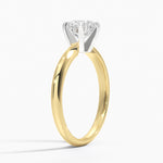 Classic Six-Prong Solitaire Ring Yellow Gold 18k Round Engagement Ring