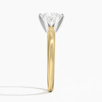 Classic Six-Prong Solitaire Ring Yellow Gold 18k Round Engagement Ring