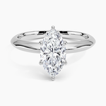 Classic Six-Prong Solitaire Ring Platinum Marquise Engagement Ring