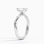 Rose Thorn Solitaire Ring Platinum Emerald Engagement Ring