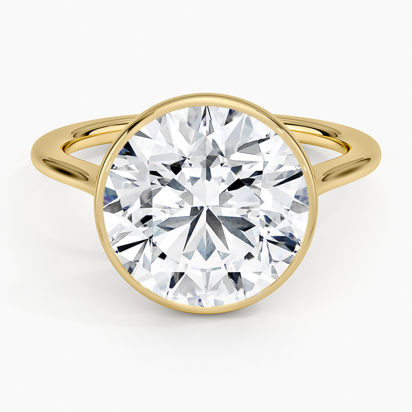 Petite Luna Bezel Engagement Ring