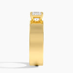 Peyton 6mm Solitaire Ring Yellow Gold 18k Asscher Engagement Ring