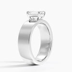 Peyton 6mm Solitaire Ring Platinum Emerald Engagement Ring