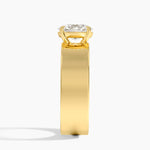 Peyton 6mm Solitaire Ring Yellow Gold 18k Oval Engagement Ring