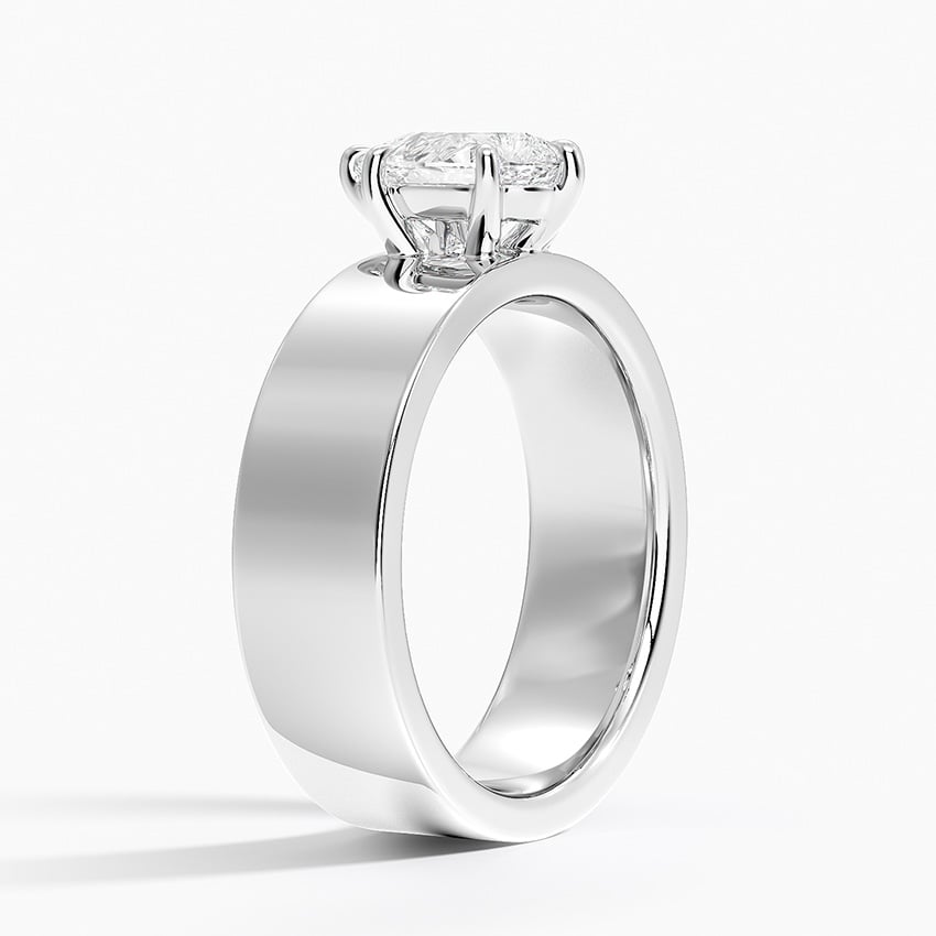 Peyton 6mm Solitaire Ring Platinum Pear Engagement Ring