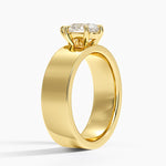 Peyton 6mm Solitaire Ring Yellow Gold 18k Pear Engagement Ring