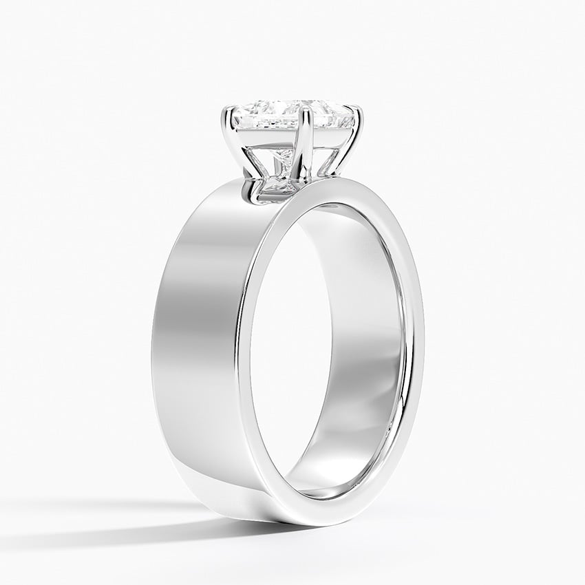 Peyton 6mm Solitaire Ring Platinum Princess Engagement Ring