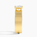 Peyton 6mm Solitaire Ring Yellow Gold 18k Radiant Engagement Ring