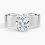 Peyton 6mm Solitaire Ring Platinum Oval Engagement Ring