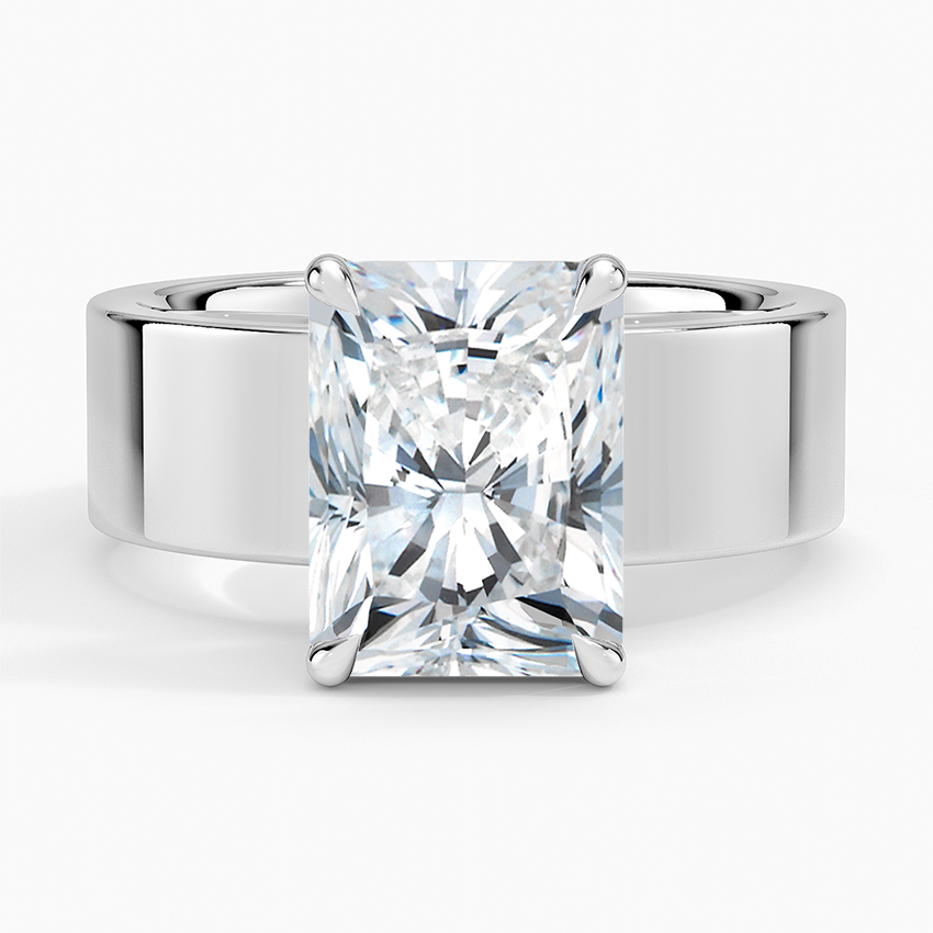 Peyton 6mm Solitaire Ring Platinum Radiant Engagement Ring