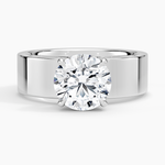 Peyton 6mm Solitaire Ring Platinum Round Engagement Ring
