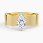 Peyton 6mm Solitaire Ring Yellow Gold 18k Marquise Engagement Ring