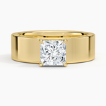 Peyton 6mm Solitaire Ring Yellow Gold 18k Princess Engagement Ring