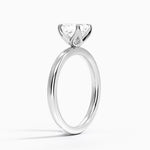 2mm Petite Elodie Perfect Fit Solitaire Ring Platinum Asscher Engagement Ring