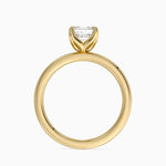 2mm Petite Elodie Perfect Fit Solitaire Ring Yellow Gold 18k Asscher Engagement Ring