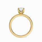 2mm Petite Elodie Perfect Fit Solitaire Ring Yellow Gold 18k Cushion Engagement Ring