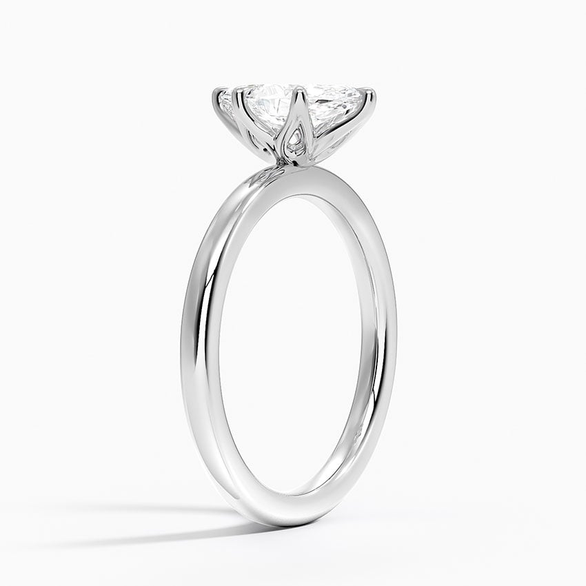 2mm Petite Elodie Perfect Fit Solitaire Ring Platinum Marquise Engagement Ring