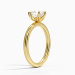 2mm Petite Elodie Perfect Fit Solitaire Ring Yellow Gold 18k Pear Engagement Ring