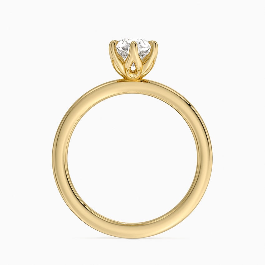2mm Petite Elodie Perfect Fit Solitaire Ring Yellow Gold 18k Pear Engagement Ring