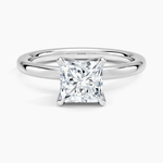 2mm Petite Elodie Perfect Fit Solitaire Ring Platinum Princess Engagement Ring