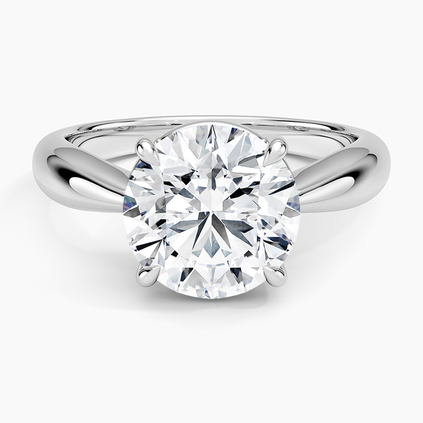 Thea Tapered Solitaire Diamond Engagement Ring