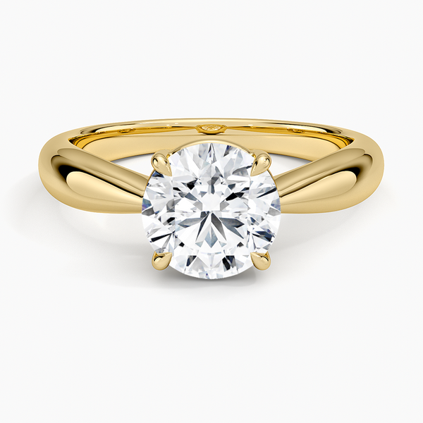 Thea Tapered Solitaire Diamond Engagement Ring