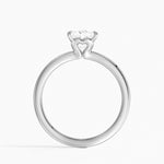 Hidden Heart Solitaire Ring Platinum Princess Engagement Ring