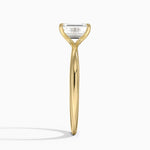 Freesia 2mm Solitaire Ring Yellow Gold 18k Emerald Engagement Ring