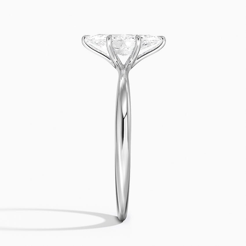 Freesia 2mm Solitaire Ring Platinum Marquise Engagement Ring