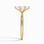 Freesia 2mm Solitaire Ring Yellow Gold 18k Marquise Engagement Ring