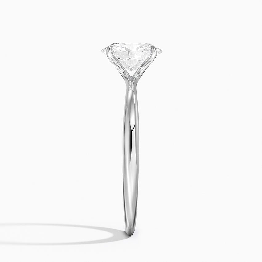 Freesia 2mm Solitaire Ring Platinum Oval Engagement Ring