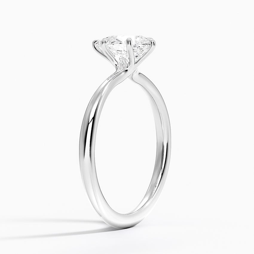 Freesia 2mm Solitaire Ring Platinum Pear Engagement Ring