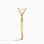 Freesia 2mm Solitaire Ring Yellow Gold 18k Princess Engagement Ring