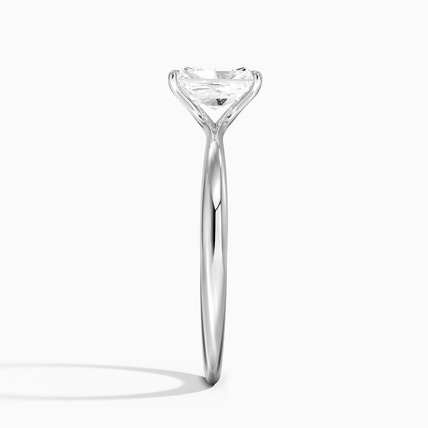 Freesia 2mm Solitaire Ring Platinum Radiant Engagement Ring